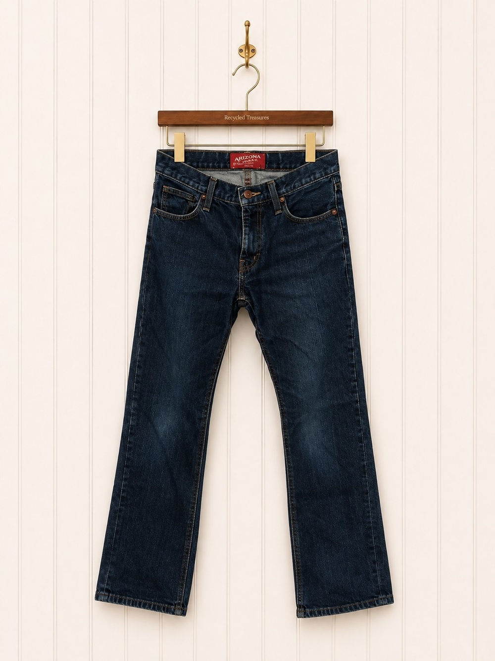 Arizona Jean Company Men's Dark Blue Straight Jeans
